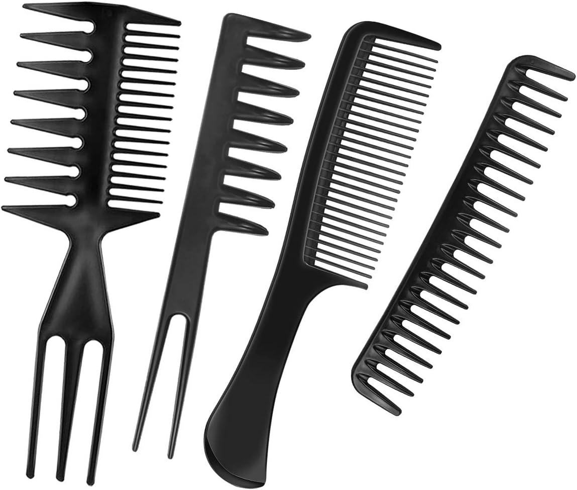 imagePeignes de coiffage Netspower 10Pcs Coiffure professionnelle Peigne cheveux Bton Peigne Accessoires de coiffure Gadgets Outils de coiffure avec sac portable pour coiffeurs Coiffeurs Barbiers Salon