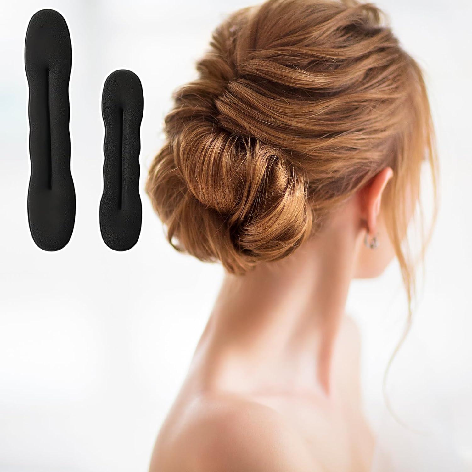 image4 Pices Chignon CheveuxAccessoires Donuts Enfant Accessoire Hair Bun Maker Kit Kids Accessories Appareil Barrette Boudin Buns Ceintures Chignons Coiffurepour Danse Classique Fille Pince Elastique