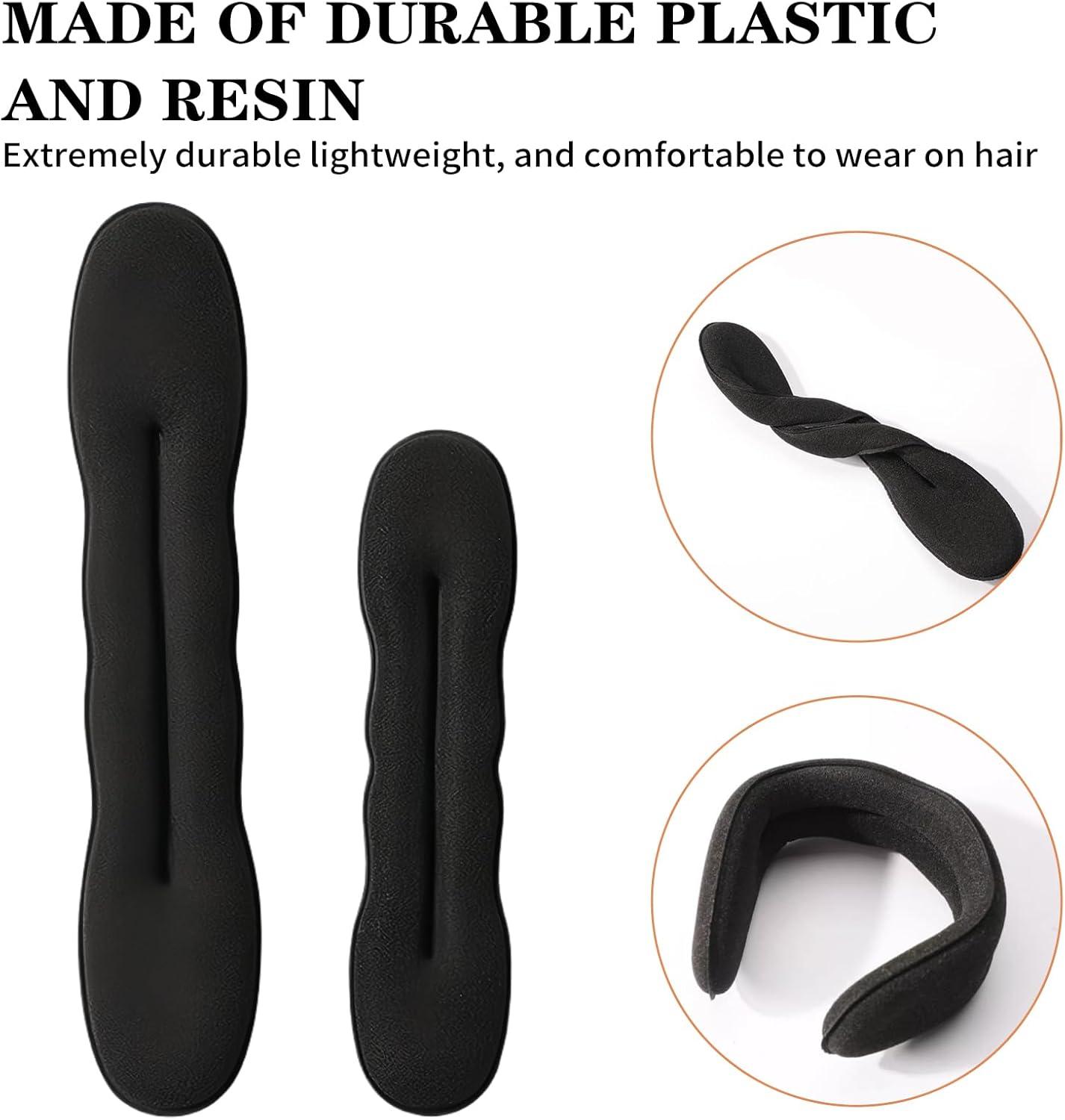 image4 Pices Chignon CheveuxAccessoires Donuts Enfant Accessoire Hair Bun Maker Kit Kids Accessories Appareil Barrette Boudin Buns Ceintures Chignons Coiffurepour Danse Classique Fille Pince Elastique
