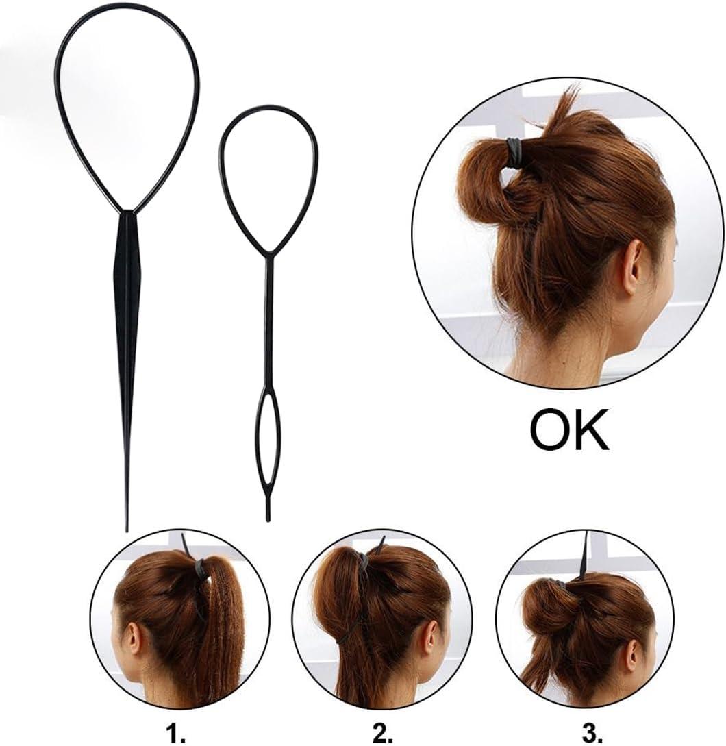 image6 Pices accesoire chignon Tresse Outil de Coiffure Aides La Coiffure pour Simples et lgantes Styling Coiffure Accessoires pour Femmes et Filles Convient pour Les Dbutants