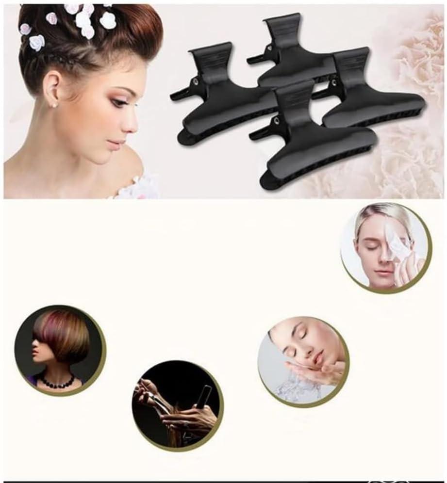 imageGrapelet 12x pince cheveux papillon pince cheveux en plastique Papillon noir outils de coiffure Convient aux outils de coiffure pour filles