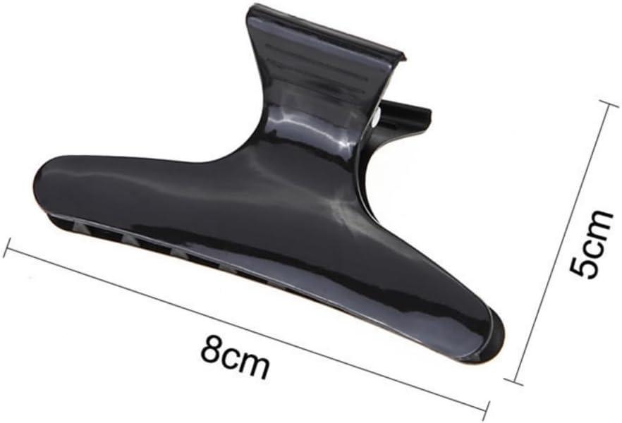 imageGrapelet 12x pince cheveux papillon pince cheveux en plastique Papillon noir outils de coiffure Convient aux outils de coiffure pour filles