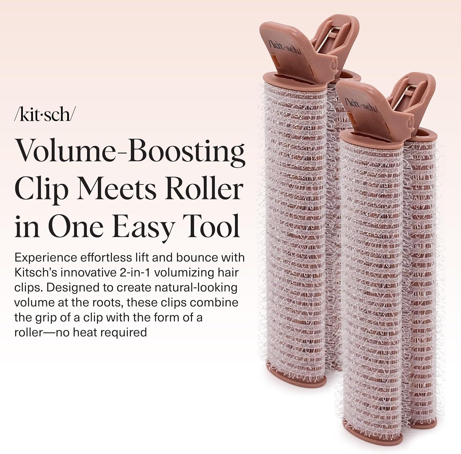 imageKitsch Lot de 2 pinces cheveux volumisantes instantanes Clips rouleau pour volume boucles et levage des racines Pour tous types de cheveux