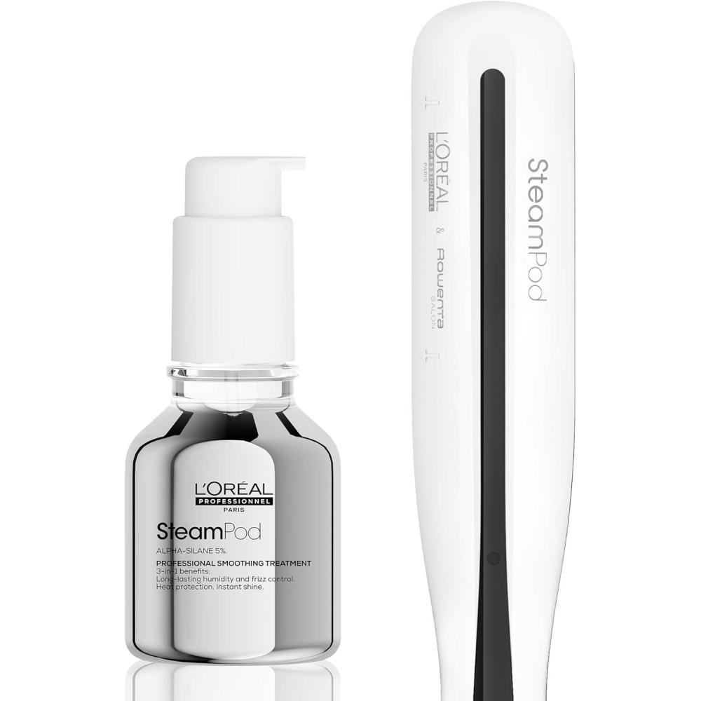 imageSteampod 3 Lisseur Vapeur Professionnel 2en1 Lissage ampamp Wavy Cramique Fer lisser la technologie vapeur Adapt tous types de cheveux LOral ProfessionnelLisseur Srum