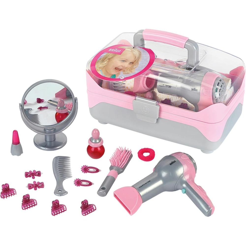 imageTheo Klein 5862 Mallette coiffure Braun Avec schecheveux piles Et de nombreux autres accessoires Jouet pour enfants partir de 3 anstaille unique