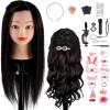 Noir-100% Cheveux Humains