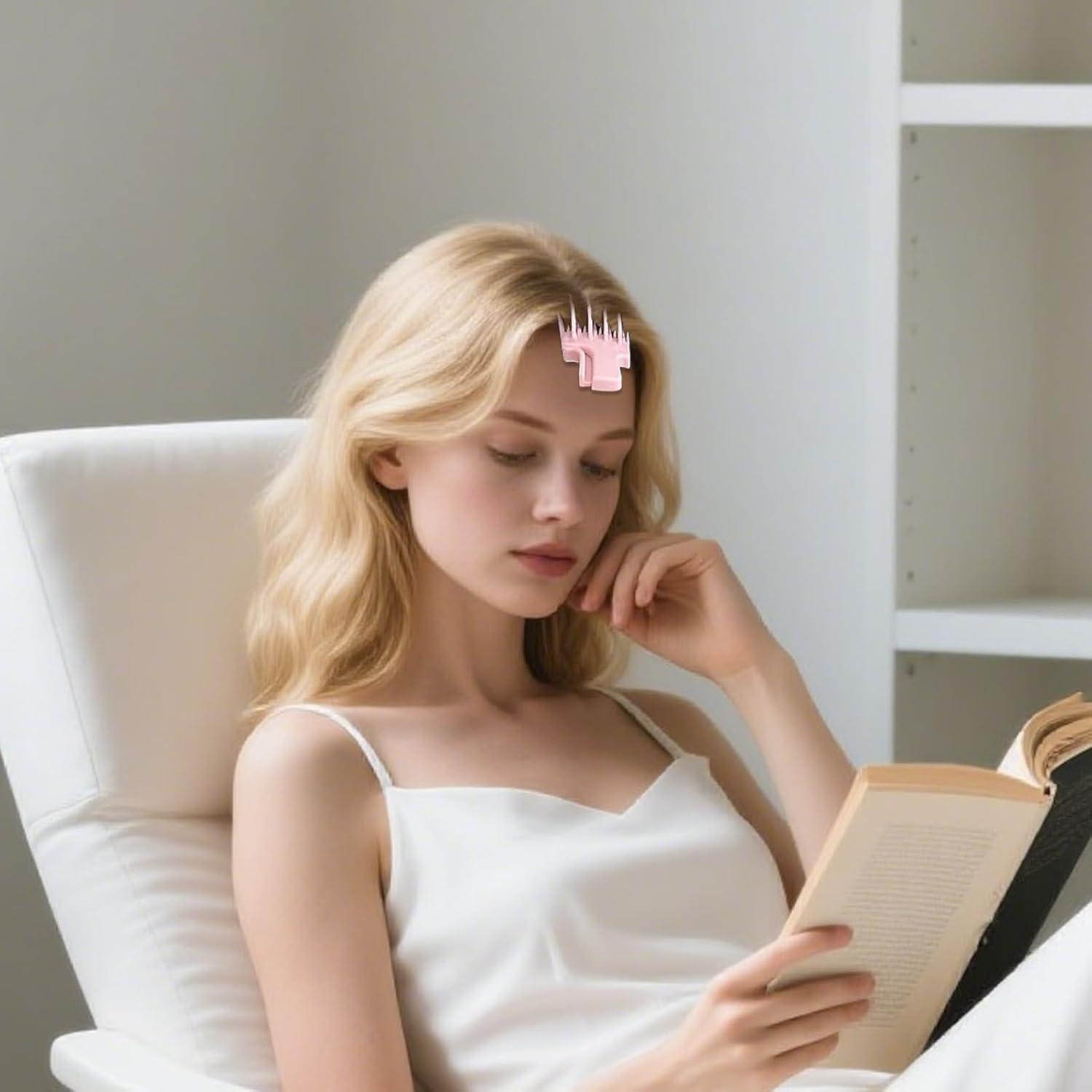 imageBarrettes Volumisantes Pinces de Coiffure pour Relevage des Racines Cheveux FinsAccessoires de Coiffure pour Frange Relev Naturel pour Salon Quotidien Femmes Filles VoyageRose
