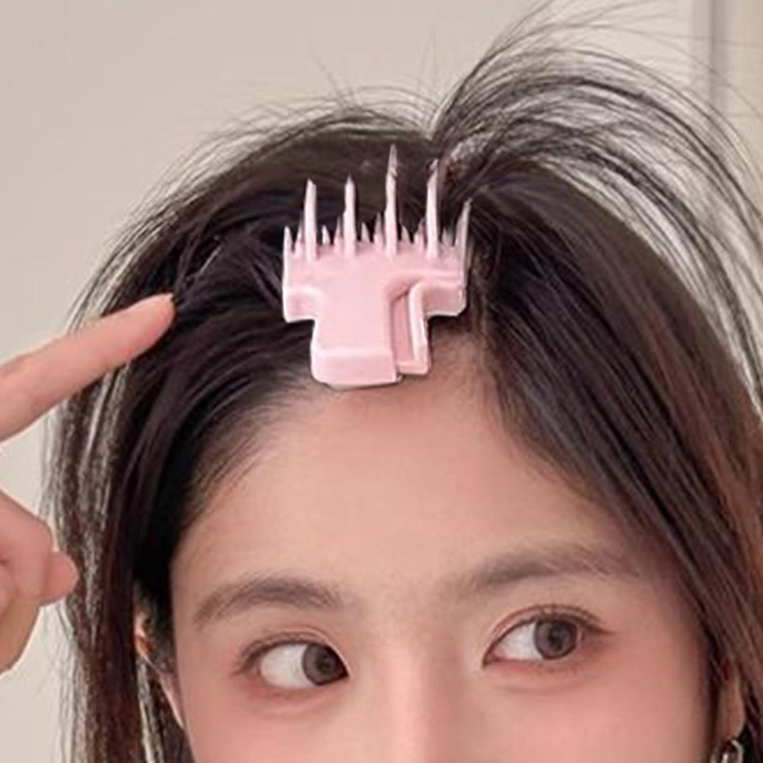 imageBarrettes Volumisantes Pinces de Coiffure pour Relevage des Racines Cheveux FinsAccessoires de Coiffure pour Frange Relev Naturel pour Salon Quotidien Femmes Filles VoyageRose