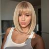Blond ombré avec racines foncées