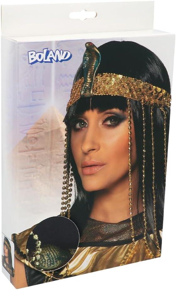 imageBoland 85606 Perruque Catrina cheveux longs synthtiques avec fleurs coiffure longue Dia de los Muertos coiffure costume carnaval fte thme Halloweendor