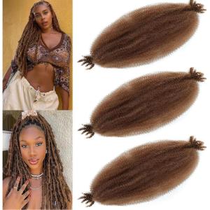 LPARMJIT Tresses au crochet Afro Twist Lot de 3 – 41 cm – Extensions pré-bouclées pour Butterfly Locs(30#)