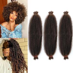 LPARMJIT Tresses au crochet Afro Twist Lot de 3 – 41 cm – Extensions pré-bouclées pour Butterfly Locs(T1B/30)
