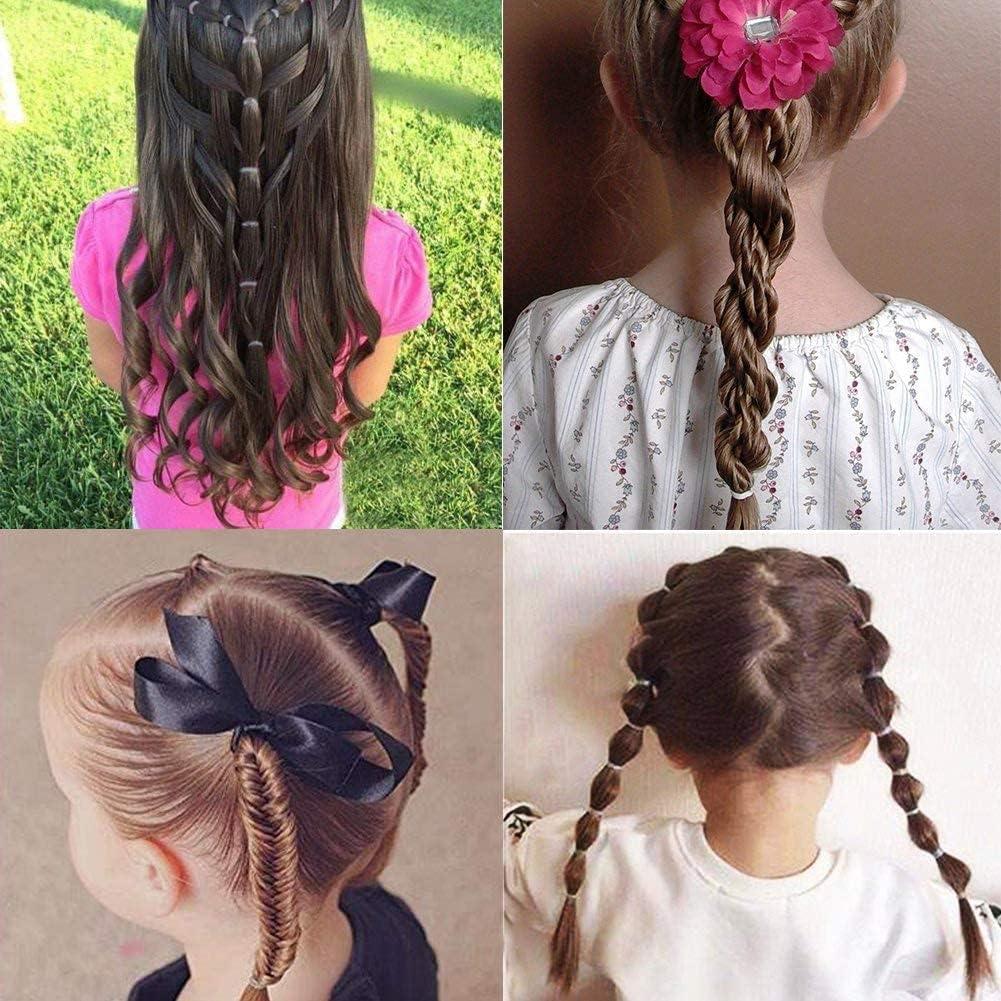 image:imageElastique NoirMini lastiques300 Pices Noir ElastiquePetit elastique cheveux Petits elastiques cheveux pour les Cheveux des Enfants Petites Dreadlocks Coiffure de Mariage et PlusTransparent