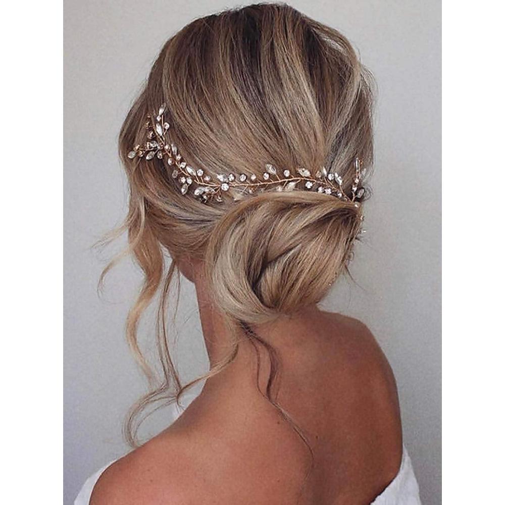 image:imageCubahop Bridal mariage cheveux rotin Bridal Crystal Headband strass headwear accessoires de cheveux pour femmes et filles ArgentArgent