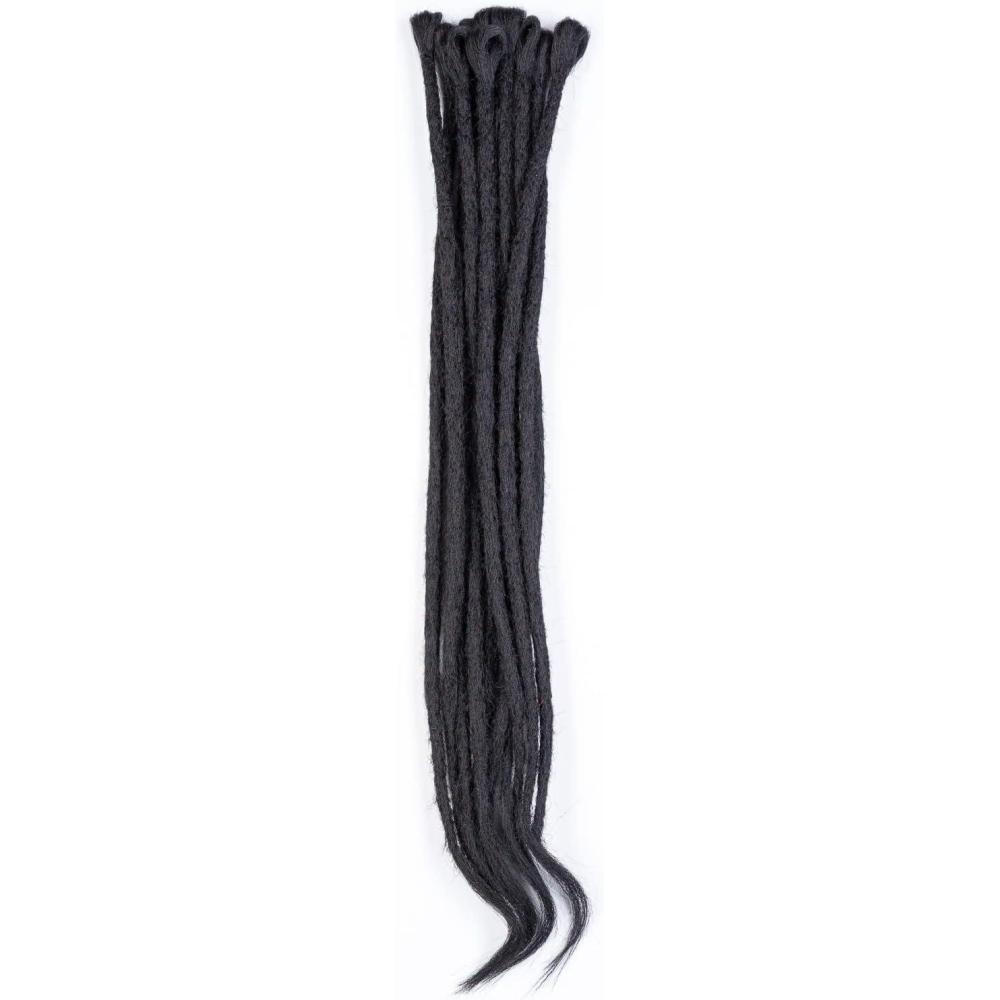 image:imageLot de 10 extensions synthtiques au crochet pour dreadlocks single ended VioletNoir