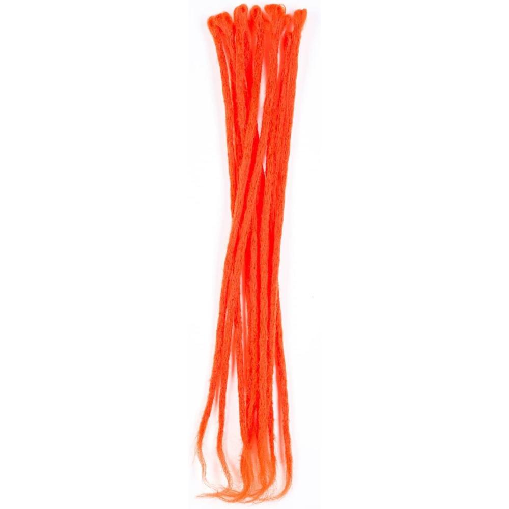 image:imageLot de 10 extensions synthtiques au crochet pour dreadlocks single ended VioletOrange