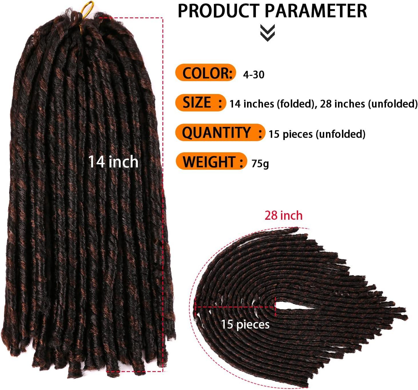 image:image1 lot de fausses dreadlocks au crochet de 914 cm dreadlocks ondules de desse courtes 20 racinespaquet 1B430