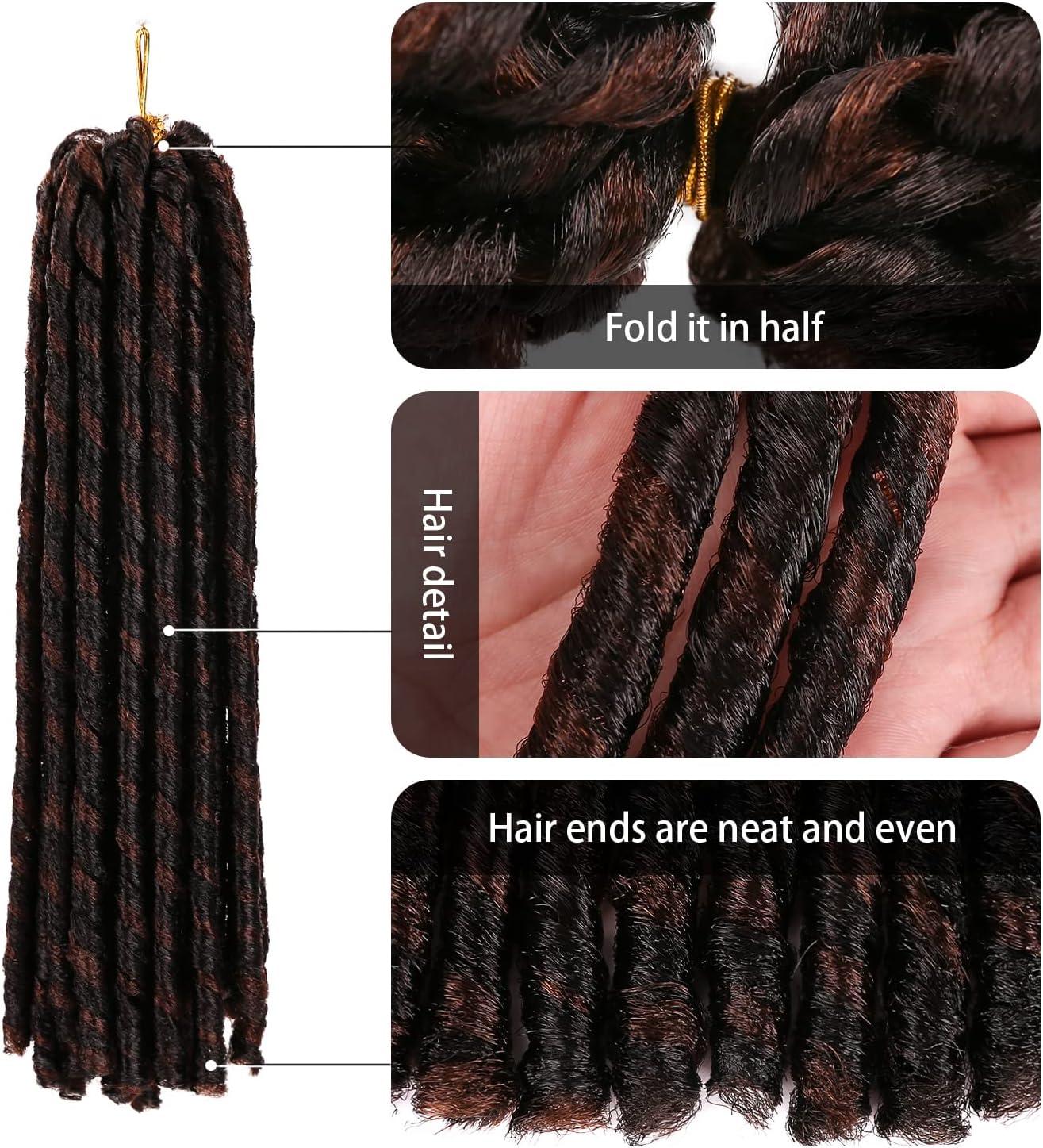 image:image1 lot de fausses dreadlocks au crochet de 914 cm dreadlocks ondules de desse courtes 20 racinespaquet 1B430