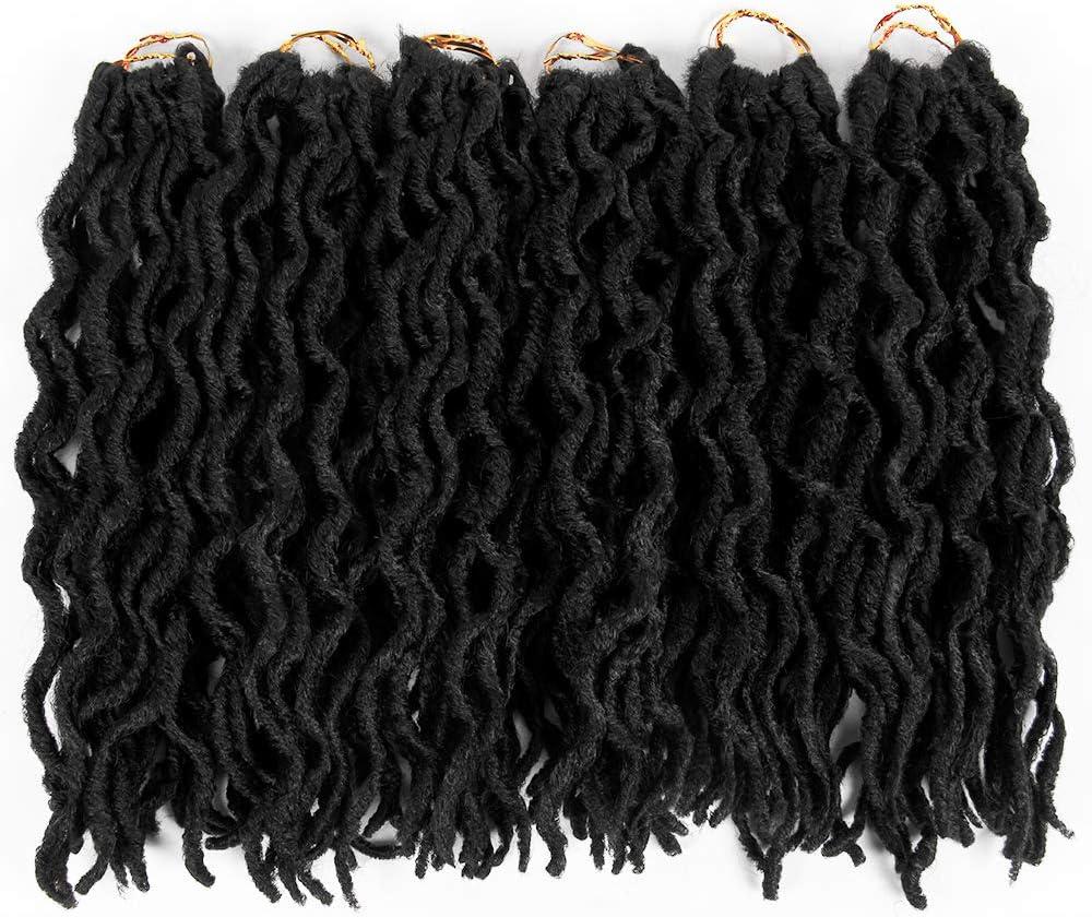 image:image1 lot de fausses dreadlocks au crochet de 914 cm dreadlocks ondules de desse courtes 20 racinespaquet 1BOr