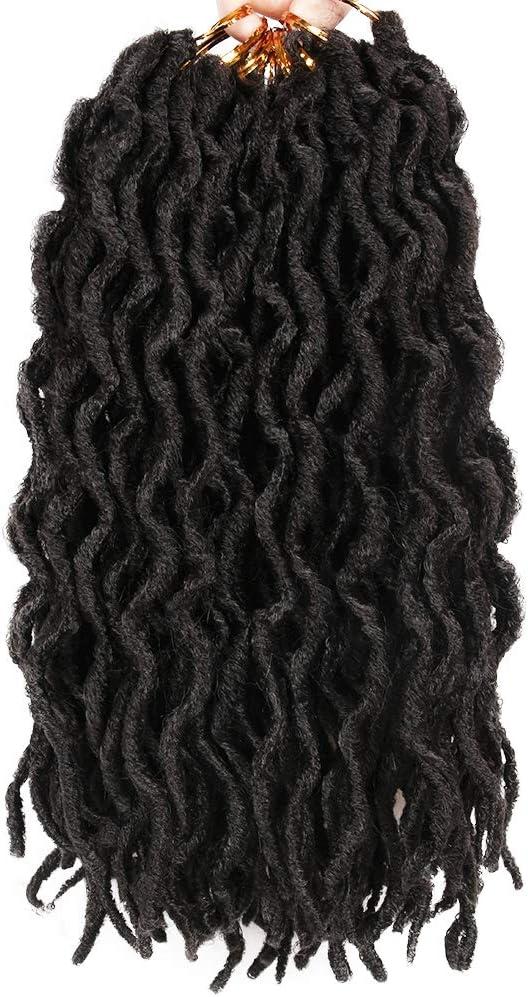 image:image1 lot de fausses dreadlocks au crochet de 914 cm dreadlocks ondules de desse courtes 20 racinespaquet 1BOr