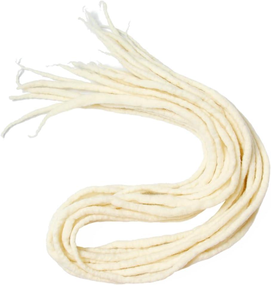 image:image22quot Double Ended Dreadlocks Extensions 15 StrandsPack Dark Red Handmade Wool Dreadlocks HipHop Reggae Braid in DreadsBlonde