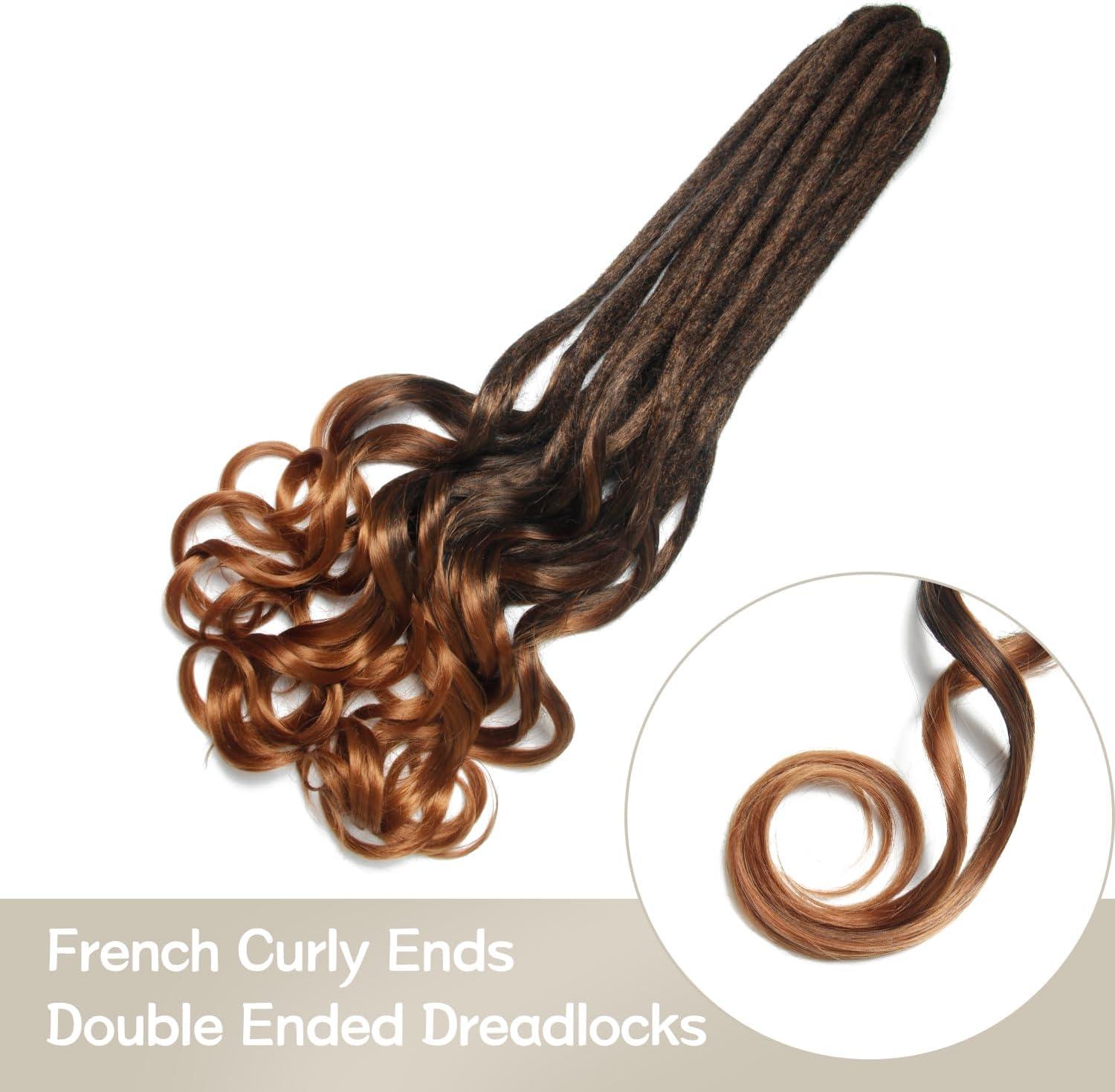 image:imageExtensions dreadlocks fines de 506 cm une extrmit 15 brinspaquet synthtiques douces fausses dreadlocks reggae crochet tresses une extrmit gris clairCurl1B30