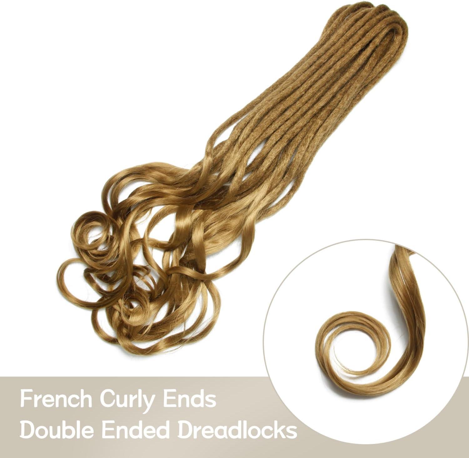 image:imageExtensions dreadlocks fines de 506 cm une extrmit 15 brinspaquet synthtiques douces fausses dreadlocks reggae crochet tresses une extrmit gris clairCurl27