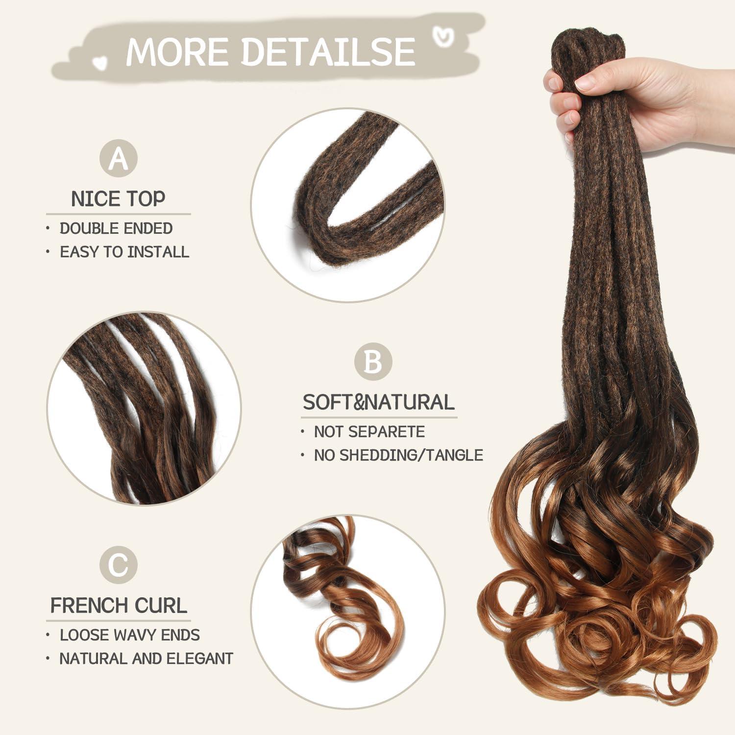 image:imageExtensions dreadlocks fines de 506 cm une extrmit 15 brinspaquet synthtiques douces fausses dreadlocks reggae crochet tresses une extrmit gris clairCurl1B30