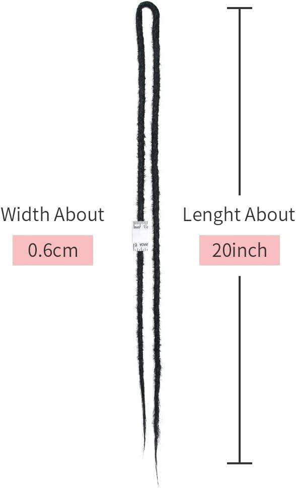image:imageExtensions dreadlocks fines de 506 cm une extrmit 15 brinspaquet synthtiques douces fausses dreadlocks reggae crochet tresses une extrmit gris clairDEBlack