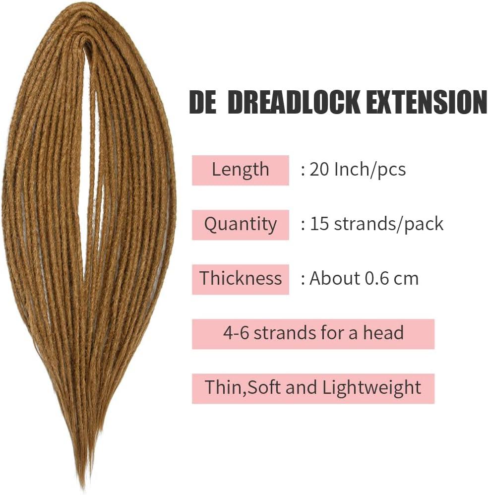 image:imageExtensions dreadlocks fines de 506 cm une extrmit 15 brinspaquet synthtiques douces fausses dreadlocks reggae crochet tresses une extrmit gris clairDE27