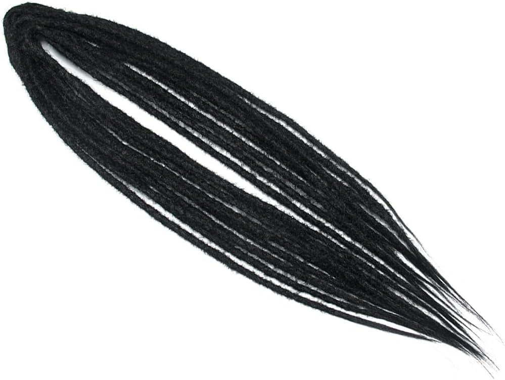 image:imageExtensions dreadlocks fines de 506 cm une extrmit 15 brinspaquet synthtiques douces fausses dreadlocks reggae crochet tresses une extrmit gris clairDEBlack