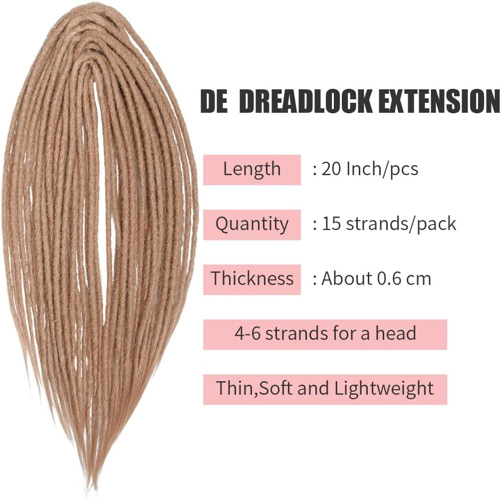 image:imageExtensions dreadlocks fines de 506 cm une extrmit 15 brinspaquet synthtiques douces fausses dreadlocks reggae crochet tresses une extrmit gris clairDE24