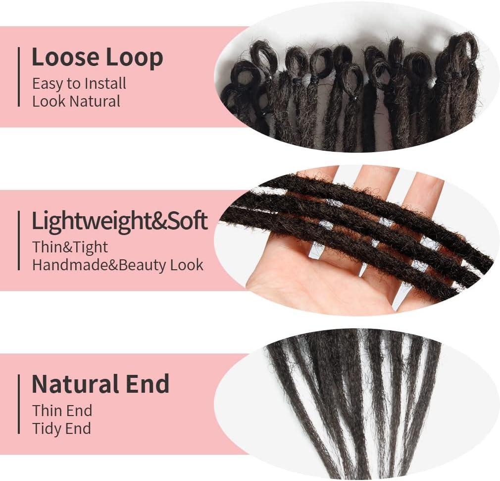 image:imageExtensions dreadlocks fines de 506 cm une extrmit 15 brinspaquet synthtiques douces fausses dreadlocks reggae crochet tresses une extrmit gris clairSE4