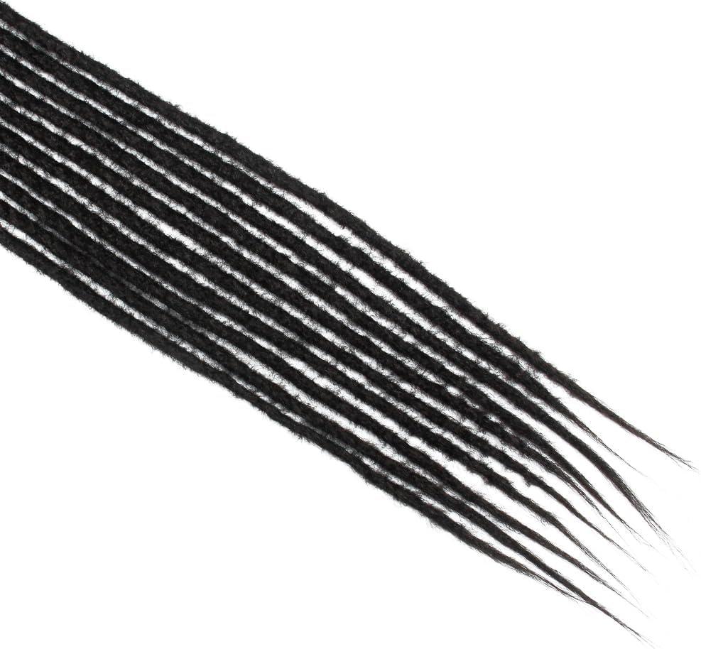 image:imageExtensions dreadlocks fines de 506 cm une extrmit 15 brinspaquet synthtiques douces fausses dreadlocks reggae crochet tresses une extrmit gris clairSE4