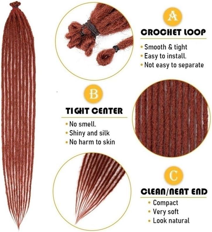 image:imageSant Extensions de dreadlocks faites la main 5 brins de dreadlocks synthtiques 10 cm Faux Twist Cheveux reggae dreadlocks Soin du corps blondBug