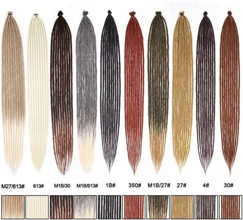 image:imageSant Extensions de dreadlocks faites la main 5 brins de dreadlocks synthtiques 10 cm Faux Twist Cheveux reggae dreadlocks Soin du corps blondBug