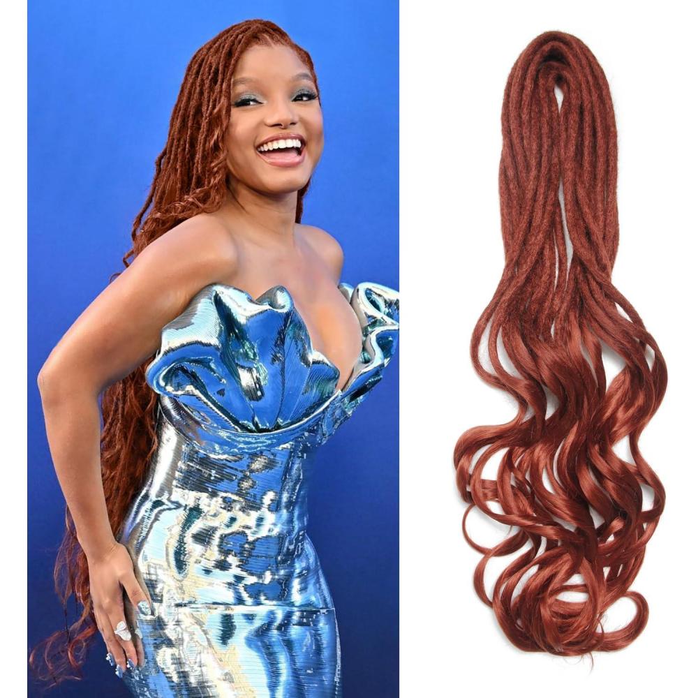 image:imageExtensions dreadlocks fines de 506 cm une extrmit 15 brinspaquet synthtiques douces fausses dreadlocks reggae crochet tresses une extrmit gris clairCurl350