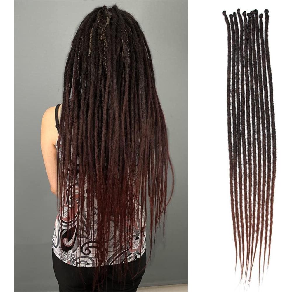 image:imageExtensions dreadlocks fines de 506 cm une extrmit 15 brinspaquet synthtiques douces fausses dreadlocks reggae crochet tresses une extrmit gris clairSE1B30