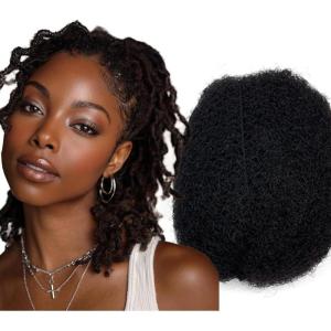 100% Afro Kinky Bulk cheveux humains pour la création de Dreadlock et pour réparer les locks existants (20,3 cm)(20 3 cm)