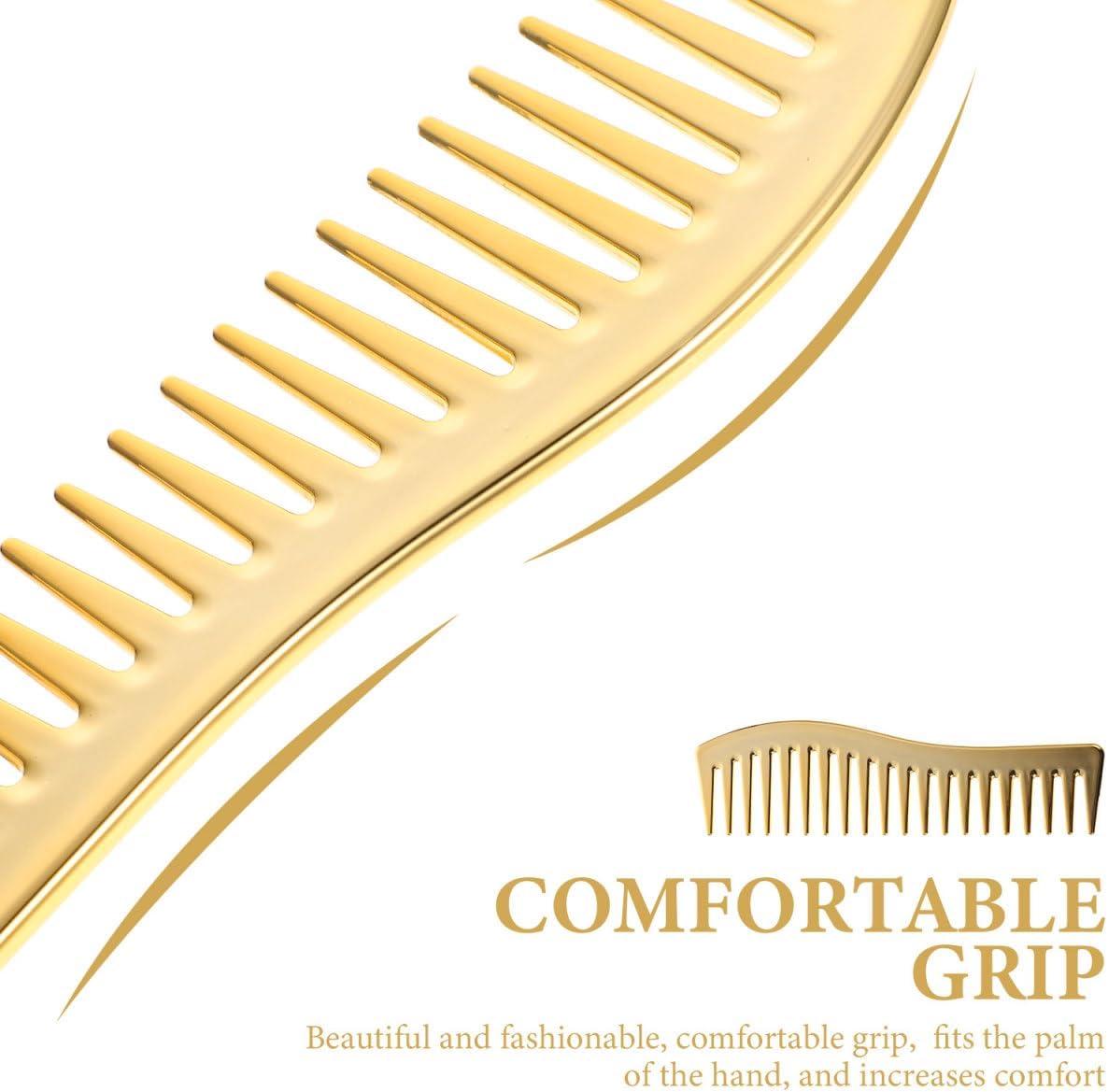 image:imageIpetboom Peigne De Coiffure Professionnel Dor Peigne Dents Larges Pour Coiffeur De Salon Cheveux Doux Pour Coiffure Parfaite Maison