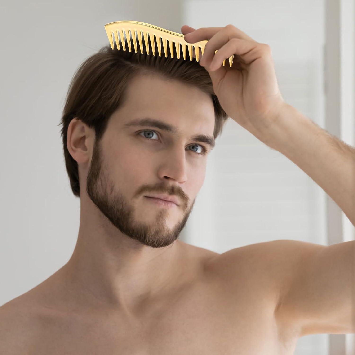 image:imageIpetboom Peigne De Coiffure Professionnel Dor Peigne Dents Larges Pour Coiffeur De Salon Cheveux Doux Pour Coiffure Parfaite Maison