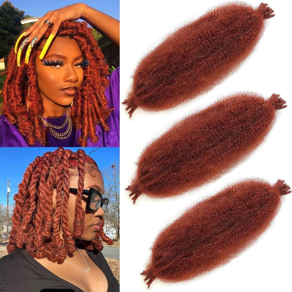 image:imageMarley Twist Lot de 3 paquets dextensions de cheveux afro crpus prspars pour femme noire T350 356 cm350
