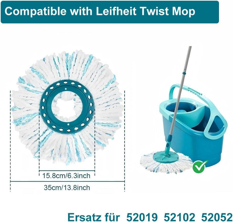image:image5 Pices Balai Serpillre Ronde pour Leifheit Clean Twist Disc Mop Micro Systmes Pices de Rechange