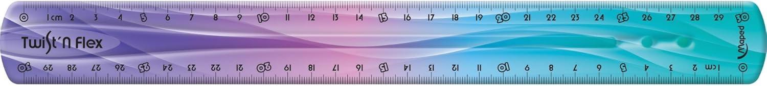 image:imageMaped Twist and Flex Rgle dcorative Couleurs assorties 30 cm