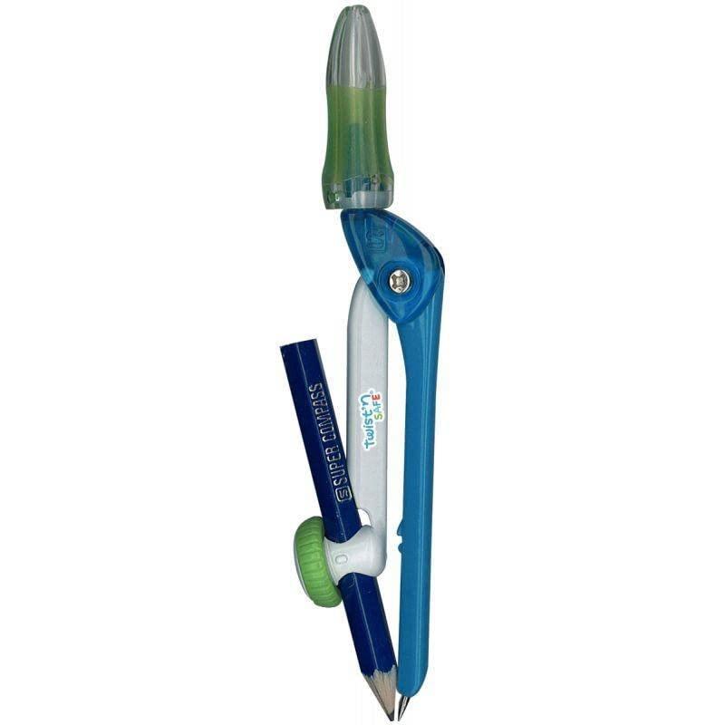 image:imageWONDAY Compas mtal pour enfants TWISTn SAFE Bleu Avec Scurit pointe et maniabilit accrue