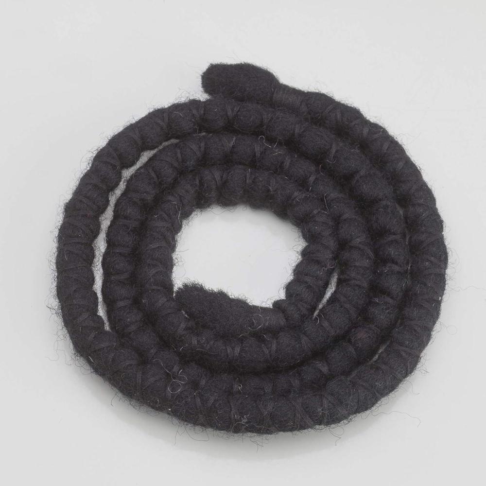 image:imageLiens de dread flexibles en spirale 30 cm noir avec fil rouge 1 noir avec fil noir
