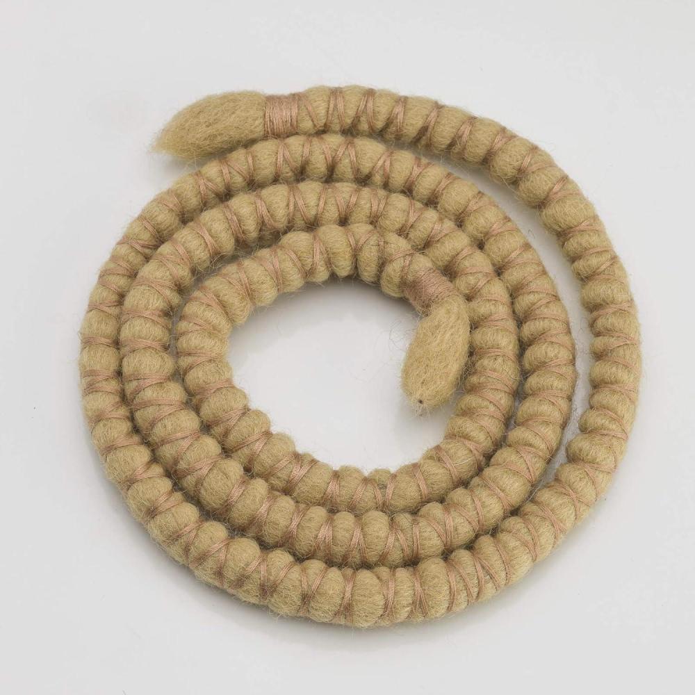 image:imageLiens de dread flexibles en spirale 30 cm noir avec fil rouge5 Blond avec fil blond