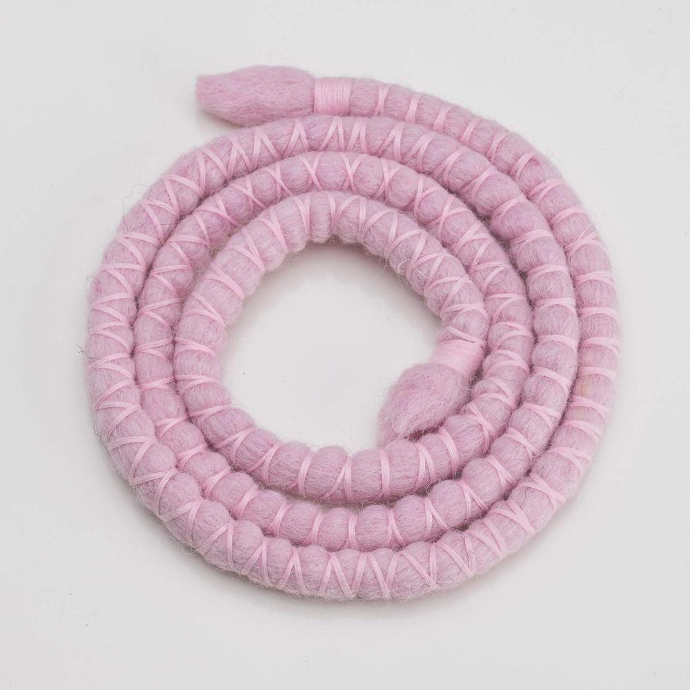image:imageLiens de dread flexibles en spirale 30 cm noir avec fil rouge7 Rose clair avec fil rose clair
