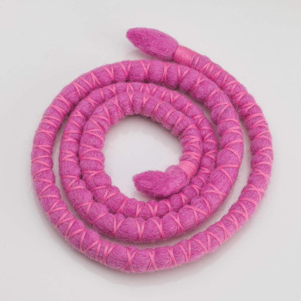 image:imageLiens de dread flexibles en spirale 30 cm noir avec fil rouge8 rose avec fil rose