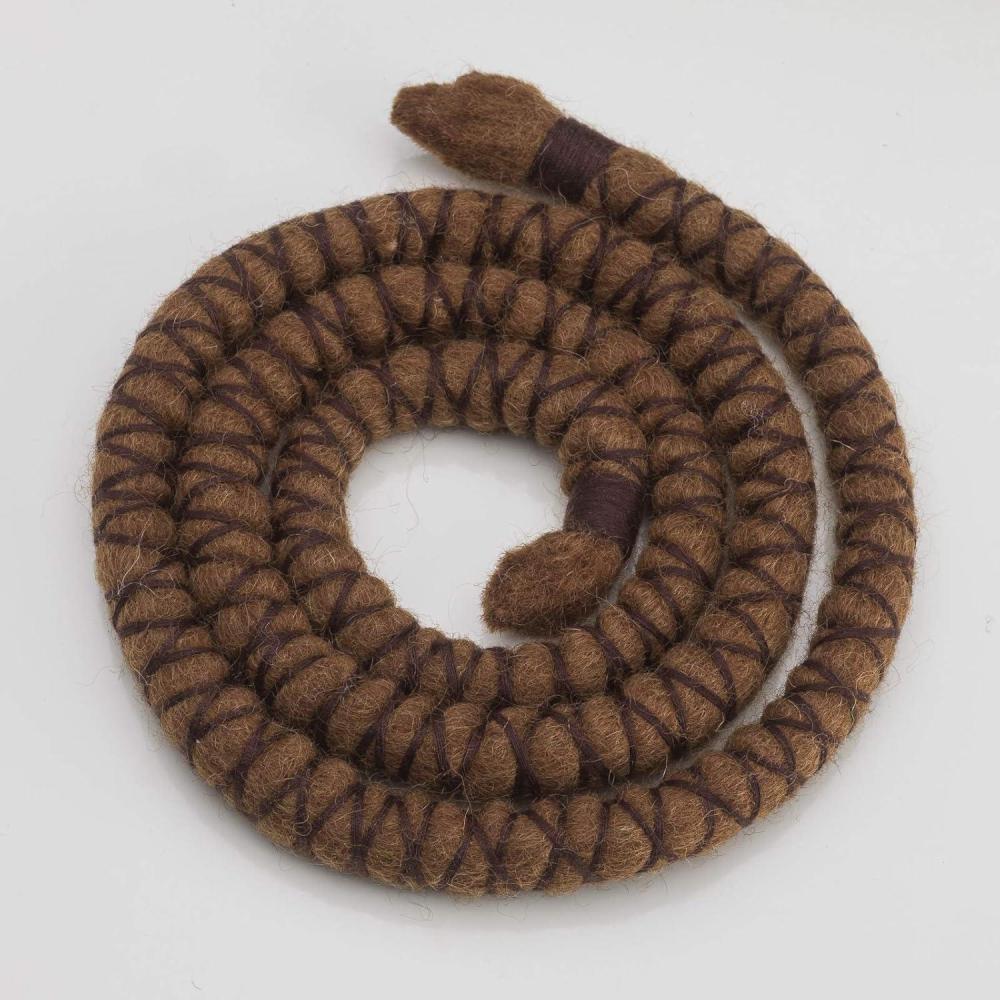 image:imageLiens de dread flexibles en spirale 30 cm noir avec fil rouge9 Marron avec fil marron